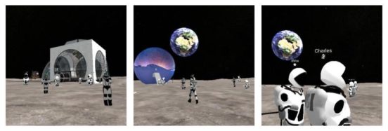 Virtual Reality on the moon
