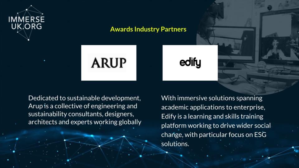 Dedicated to sustainable development, Arup is a collective of engineering and sustainability consultants, designers, architects and experts working globally. With immersive solutions spanning academic applications to enterprise, Edify is a learning and skills training platform working to drive wider social change with particular focus on ESG solutions.